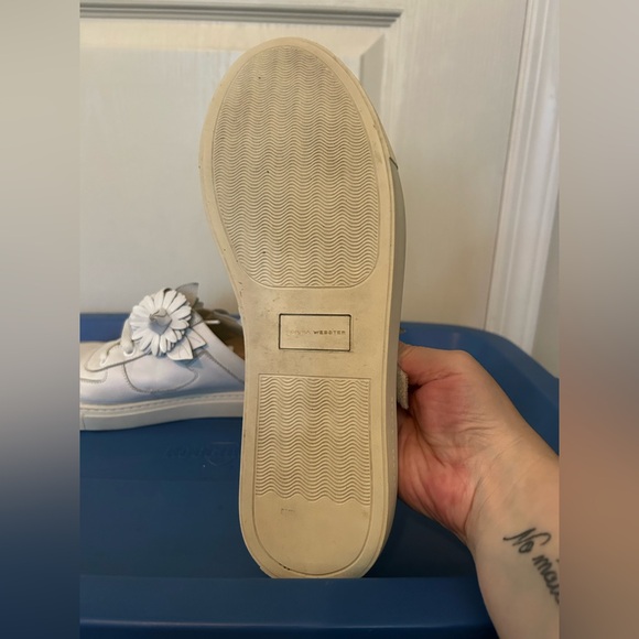 Sophia Webster Leather White Floral Sneakers - Picture 8 of 8